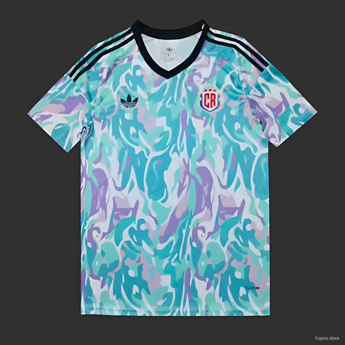 Camiseta de fútbol Costa Rica 2026 VISITANTE MANGA CORTA VERSION FAN